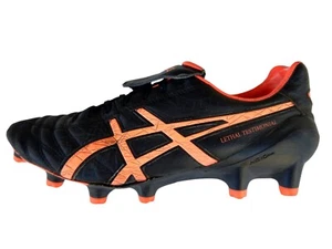 Asics 'Lethal Testimonial' Men's Black Orange Football Boots US 8.5 UK 7.5 EU 42 - Picture 1 of 10
