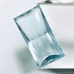 Echter Blauer Aquamarin Baguette 3.5ct 14x7mm - Bild 1 von 1