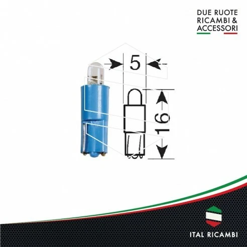 LAMPADA LED T3 CRUSCOTTO VARI COLORI LAMPA CONFEZIONE DA 5 PZ BLU - Immagine 1 di 1