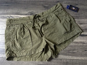 RALPH LAUREN DISTRESSED KHAKI COTTON LIZZIE SHORTS SIZE L UK 14 BNWT - Picture 1 of 11