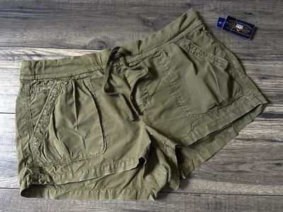 PANTALONES CORTOS RALPH LAUREN DESGASTADOS CAQUI ALGODÓN LIZZIE TALLA L UK 14 NUEVOS CON ETIQUETAS Foto 1 de 4