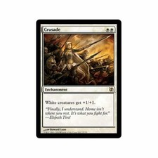 1x Crusade x1 MTG Duel Deck Elspeth vs Tezzeret played