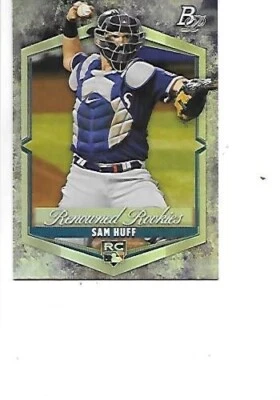 Sam Huff 2021 Bowman Platinum Renowned Rookies MLB RC #RR-15 Texas Rangers - Image 1 of 2