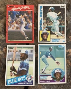 Alfredo Griffin Baseball Cards. Toronto Blue Jays
