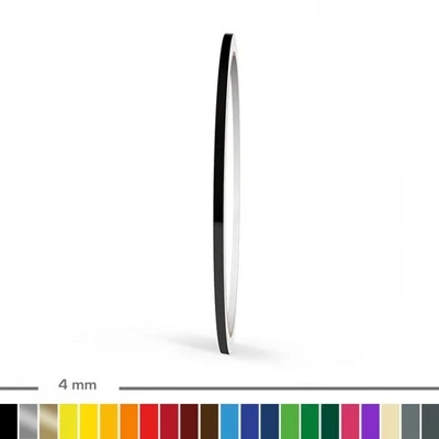 MOTOKING Zierstreifen 4 mm verschiedene Farben für Auto, Motorrad, Wohnmobil, Modellbau