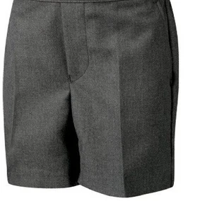 BOYS SCHOOL SHORTS ZIP+CLIP GREY BLACK AGE 2 3 4 5 6 7 8 9 10 11 12 13 14 15 16 - Picture 1 of 9