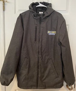 Adidas Rain.Rdy Jacket University Of Delaware Gray Mens Small Hooded Insulated - Picture 1 of 7
