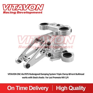 Vitavon überarbeitetes Dämpfungssystem Gabelbrücke & Frontschott für Losi Promoto - Bild 1 von 10