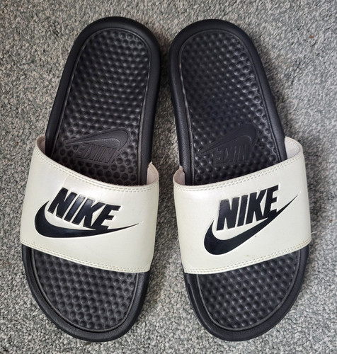 Slip donna Nike bianco nero logo suola in gomma taglia 7