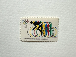 Vintage Rare US Scoot # 1460 - 1972 6c 20th Summer Olympic Games Stamp - Bild 1 von 1