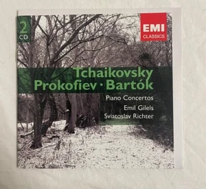 Tchaikovsky Prokofiev Bartok Piano Concertos Emil Gilels Classical Music CD - Picture 1 of 8