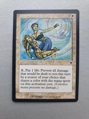 Protective Sphere , MTG Invasion (2000). Common White Enchantment NM - Image 1 of 2