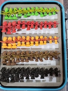 60 Ultimate Foam Ameisenfliegen Forellenfliegen mit Box - Forelle, Bluegill, Crappie, Panfish - Bild 1 von 2