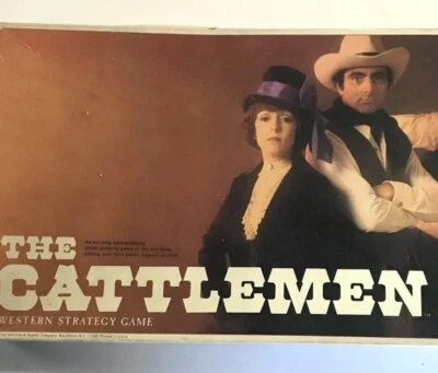 1977 The Cattlemen Western Strategy Board Game Selchow & Righter #62 complete - Image 1 of 4