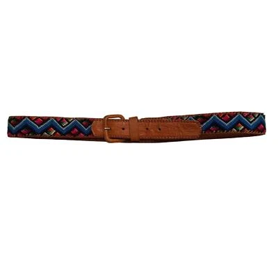 Free People Embroidered Leather Belt - Size L - Image 1 of 4