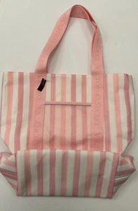 New with tags Great for Summer Victoria's Secret Pink Stripe Cooler Tote Bag 😎
