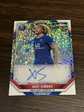 2021-22 Topps Chrome Paris Saint Germain Xavi Simons Auto /30