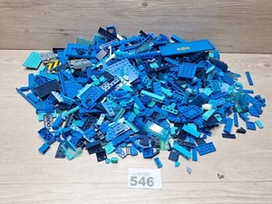 Lego 1 kg - 1000 g gemischte blaue Steine Stücke. Starter Restposten 546 - Bild 1 von 4