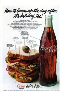 1978 Coca Cola Coke Old Vintage Print AD features a Glass Bottle  (597) - Picture 1 of 1