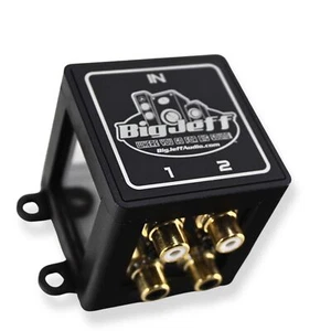Big Jeff Audio 1-to-2 Pair Cockbox RCA Splitter Distribution Block - Picture 1 of 6