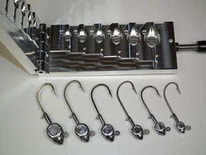 Saltwater Flateye Jig Barbed with eyes mold 1/2-3oz CNC Aluminum - Picture 1 of 8