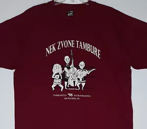 T-Shirt Nek Zvone Trommel XL 1996 Trommel Extravaganza Milwaukee WI Vintage - Bild 1 von 5