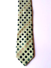 Thomas Nash Green Polka Dot 100% Silk Tie (Pre-Owned) - Very Good Condition