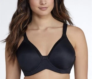 LEADING LADY Luxe Body Back Smoothing T-Shirt Bra 5210 Womens Sz 48C -Black NWOT - Picture 1 of 3