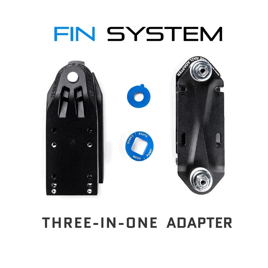 Waterborne Skateboards FIN SYSTEM™ - Three-in-One Surf Adapter + Rear Adapter