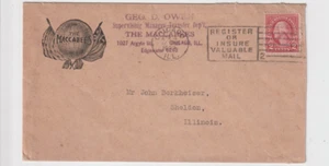 1923 Chicago Ill Illust advt THE MACCABEES Trabsfer Dept slogan cl cover (h292) - Picture 1 of 2