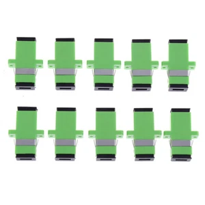 10pcs sc apc simplex mode fiber optic adapter sc apc optical fiber coupler W_ln - Photo 1/8