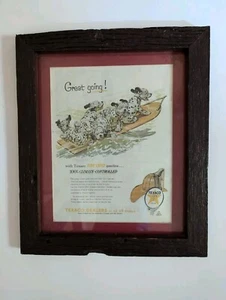  Gas Station Wall Advertising  Texaco Oil Vintage Promotional Framed Print  - Picture 1 of 6