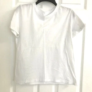 NEW No Tags Gildan White Girl's Short Sleeve Shirt Size M/M/M, - Picture 1 of 3
