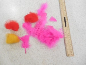 Creeple Peeple Feathers & puffs accessories Mattel Vintage 1965  THINGMAKER Pink - Picture 1 of 4
