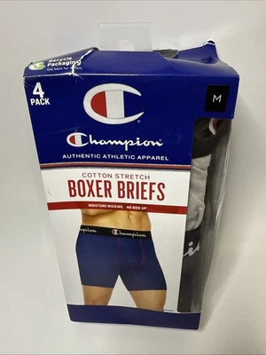 Calzoncillos boxer Champion para hombre MEDIANOS M 32-34" NUEVOS 4 piezas caja dañada Foto 1 de 3