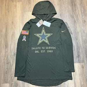 Felpa con cappuccio leggera Nike Dallas Cowboys 2025 Salute to Service Sideline - Foto 1 di 9
