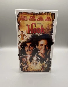 Hook VHS Tape 1992 Robin Williams Julia Roberts Dustin Hoffman Spielberg Sealed - Picture 1 of 1