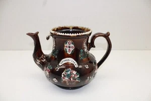 ANTIGUA MEASHAM Bargeware GRANDE Tetera "H. Hinks 1874" SIN TAPA - Imagen 1 de 6