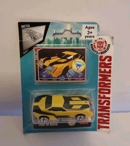 Transformers Robots in Disguise Car Light up Racer Bumblebee Small Metal Sealed - Picture 1 of 10