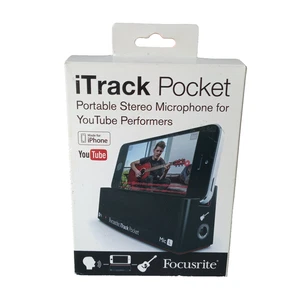 Focusrite iTrack Pocket Portable Stereo Microphone For Youtube Performers Red - Picture 1 of 6