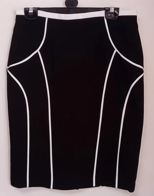 BNWOT M&S Woman Black Knee Length Pencil Skirt - UK 12 - Image 1 of 2