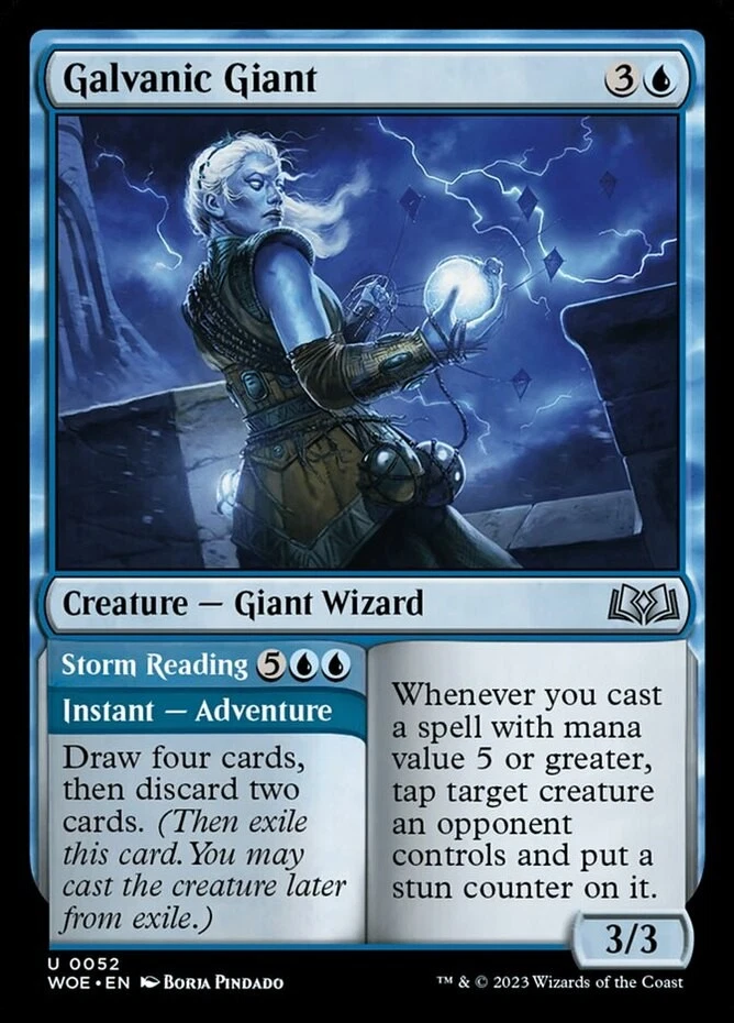 x1 Galvanic Giant // Storm Reading - Wilds of Eldraine - NM - MTG - Image 1 of 1