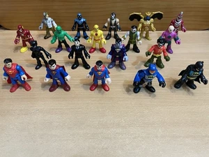 Imaginext DC Comics Action Figure Toy Bundle x19 Batman Robin Superman Lex Luth - Picture 1 of 10