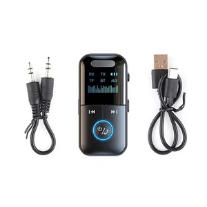 Bluetooth5.4 Audio Music Wireless Receiver AUX 3.5mm Home Car Connector W/ Cable - Afbeelding 1 van 17