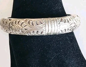 Brazalete vintage de plata esterlina tribal danza sonajero Tailandia 37G regalo  - Imagen 1 de 10
