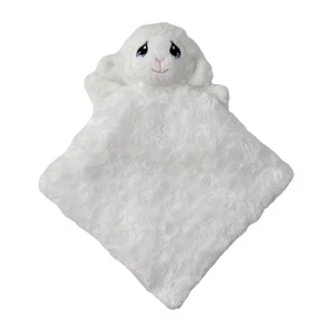 Precious Moments Blanco Cordero Lovey Bebé Manta Remolino Piel Roseta Títere  - Imagen 1 de 8