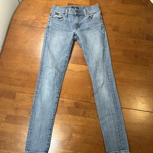 Polo Ralph Lauren Jeans Donna Taglia 25 Blu Denim Thompkins Skinny - Foto 1 di 14