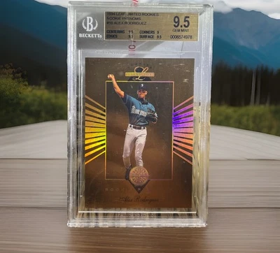 1994 Alex Rodriguez Leaf Limited Rookie Phenoms /5000 #10 BGS 9.5 RARE POP 36 - Image 1 of 4