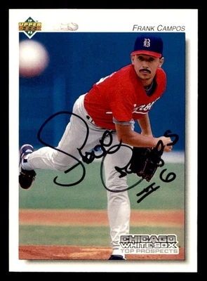 1992 Upper Deck Min Lg Baseball #180 Frank Campos Signed Autograph (no COA) - Image 1 of 2