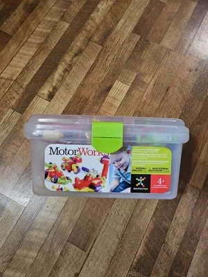 MOTOR WORKS - 3 Toy Vehicles - Motorcycle, Airplane & Race Car -battery Drill - Image 1 of 4